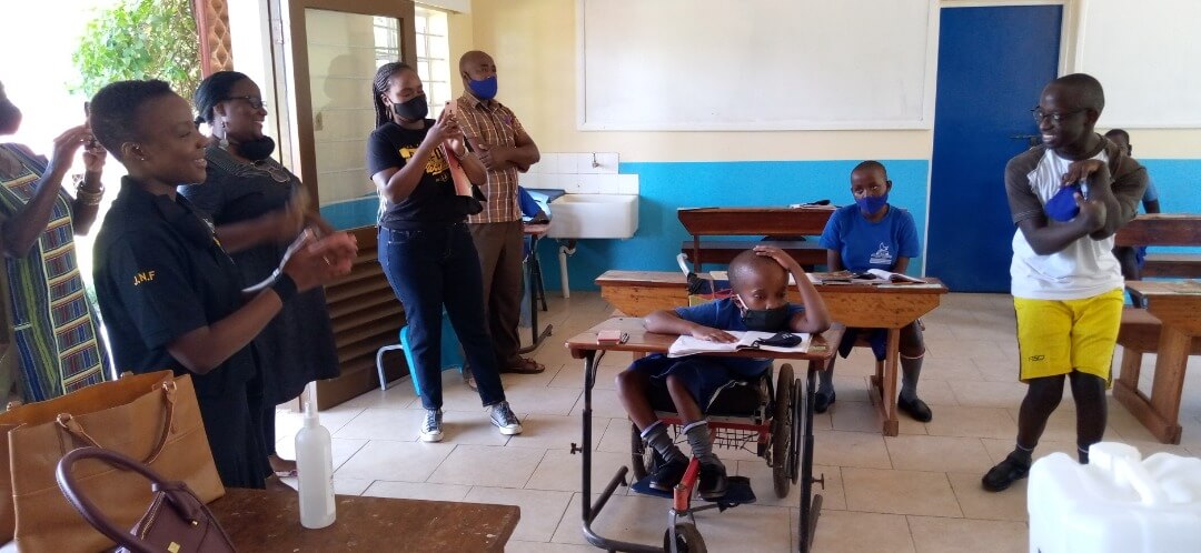 Princess Joan Nassolo Tebatagwabwe visits the Kampala School For Physically Handicapped