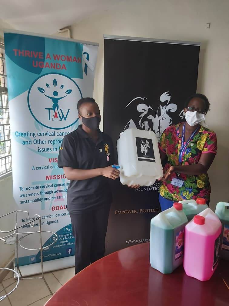 Donation to Uganda Cancer Institute towards the breast cancer month